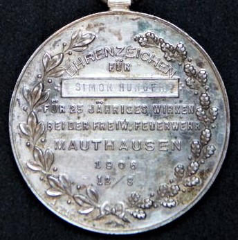 Mauthausen 1906 DM 25 J Detail revers