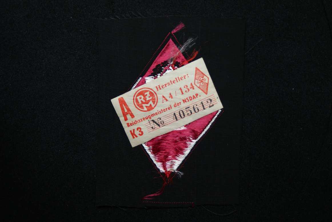 Aermelabzeichen HJ revers 1939